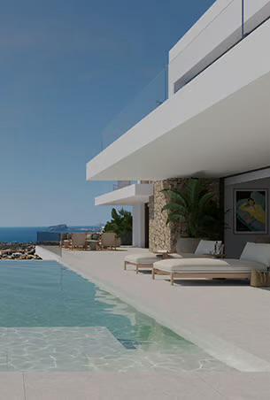 Exclusiva villa contemporánea con vistas panoramicas al mar Mediterráneo de Moraira