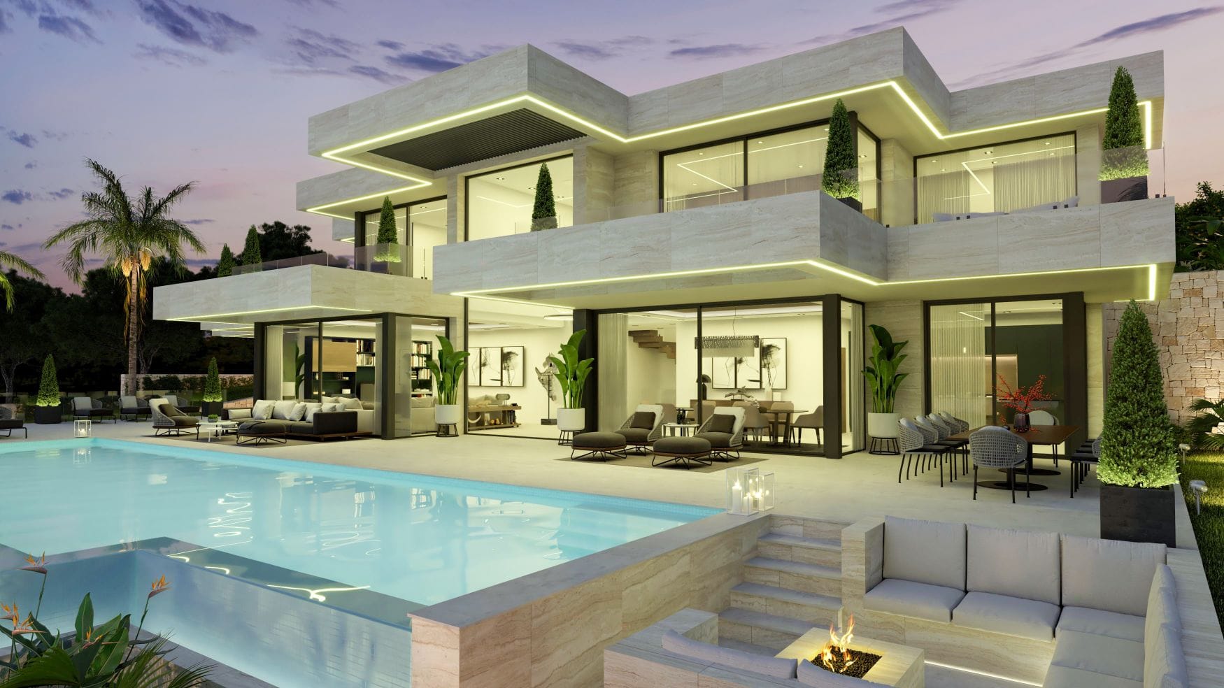 Exclusieve Luxe Villa aan de Eerste Lijn met Panoramisch Uitzicht op de Middellandse Zee