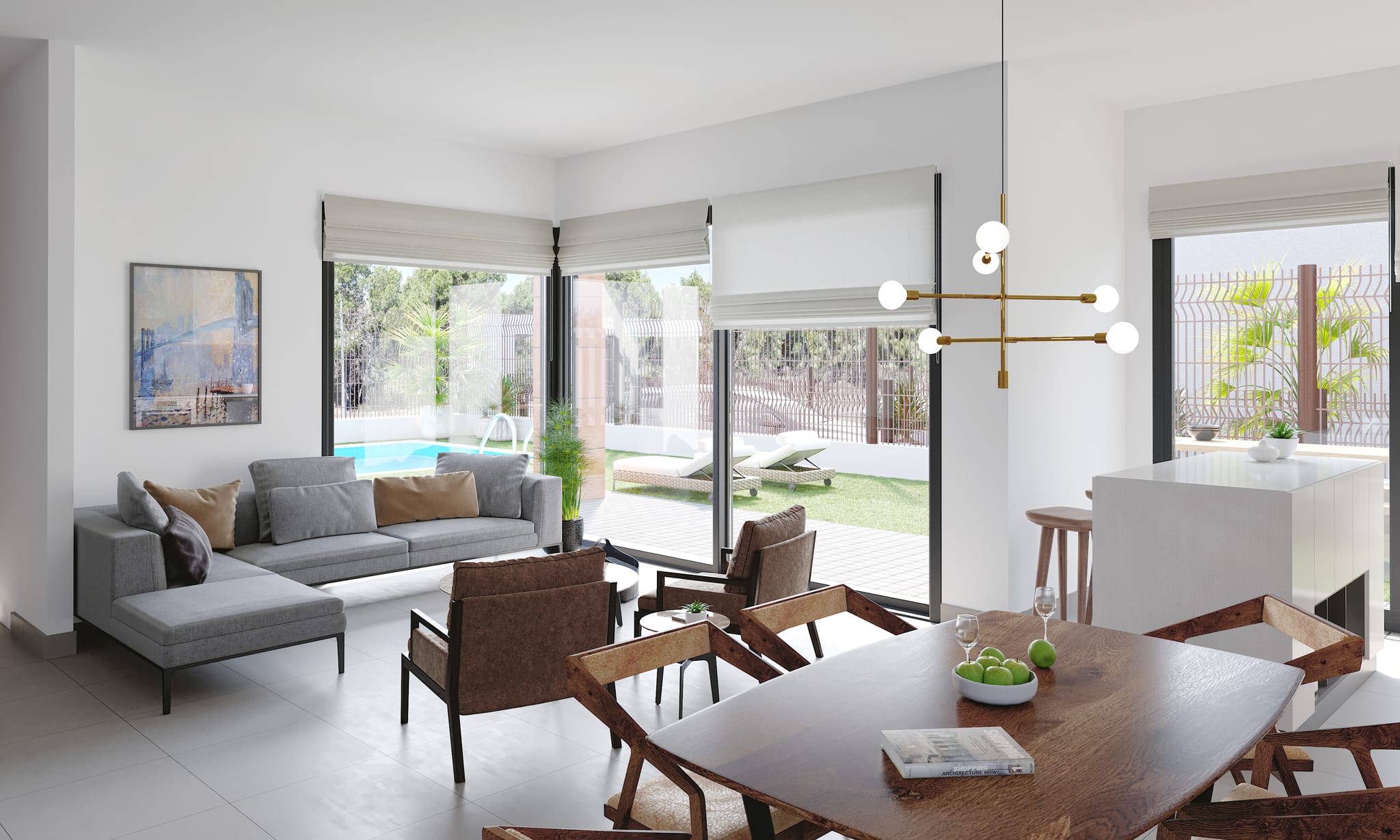 Een nieuw project van moderne villa's in Finestrat, Sierra Cortina