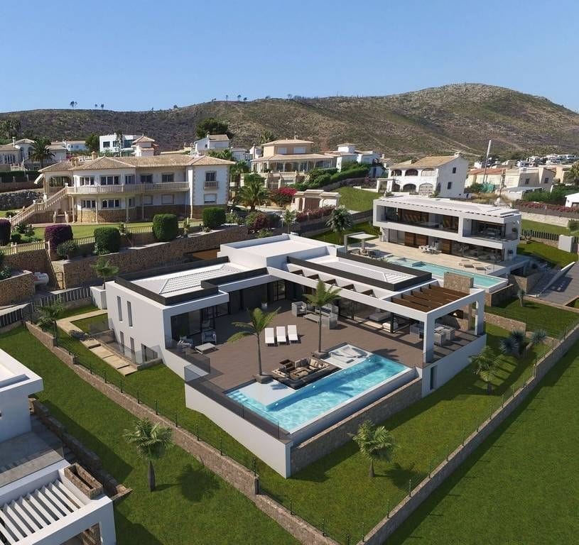Villa moderna de nueva construccion con vistas al mar en Jávea en Costa Blanca