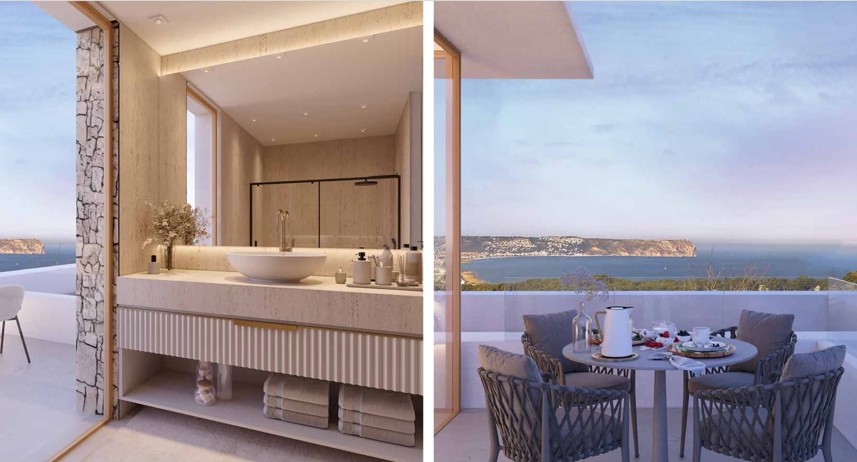 Villa de nueva construcción en Jávea con vistas al mar en Javea