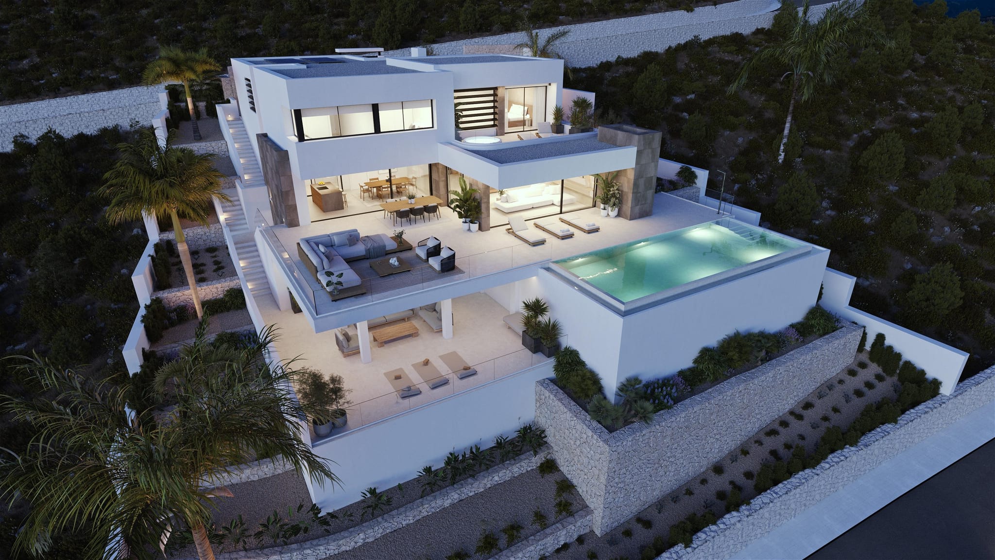 Moderne villa met uitzicht op de zee van Moraira