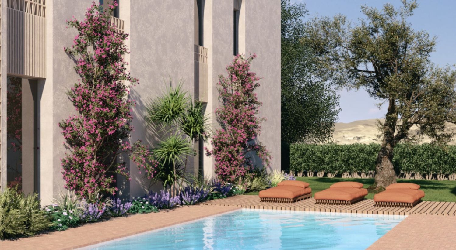 Apartamento en la planta baja de 2 habitaciones y piscina  en Jávea