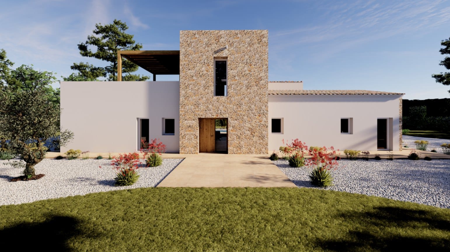 PROYECTO NUEVO DE VILLA RUSTICA