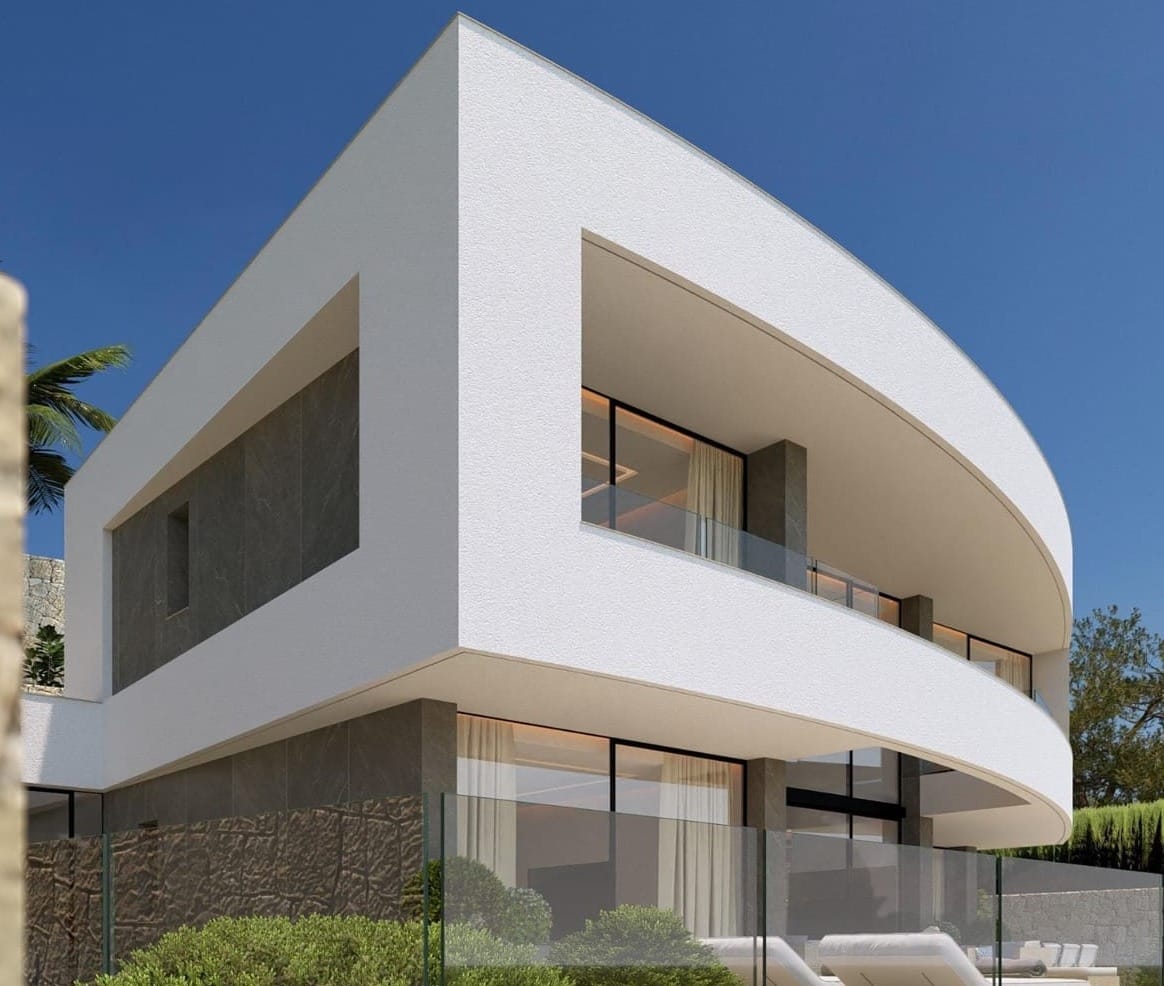 VILLA AVEC VUE SUR LA MER EN CONSTRUCTION À CALPE