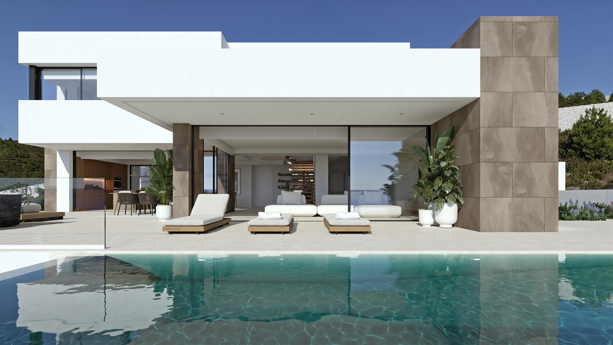 Moderne villa met uitzicht op de zee van Moraira