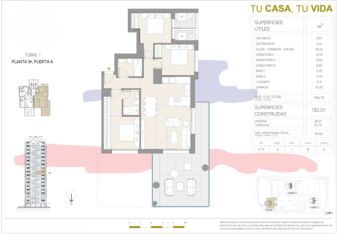 Espectacular Apartamento en 9ª Planta con Doble Altura – 3 Dormitorios en Calpe