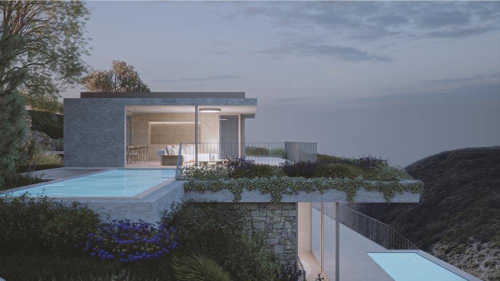 Villa de diseño contemporáneo en Dénia con vistas panorámicas al mar y al Montgó