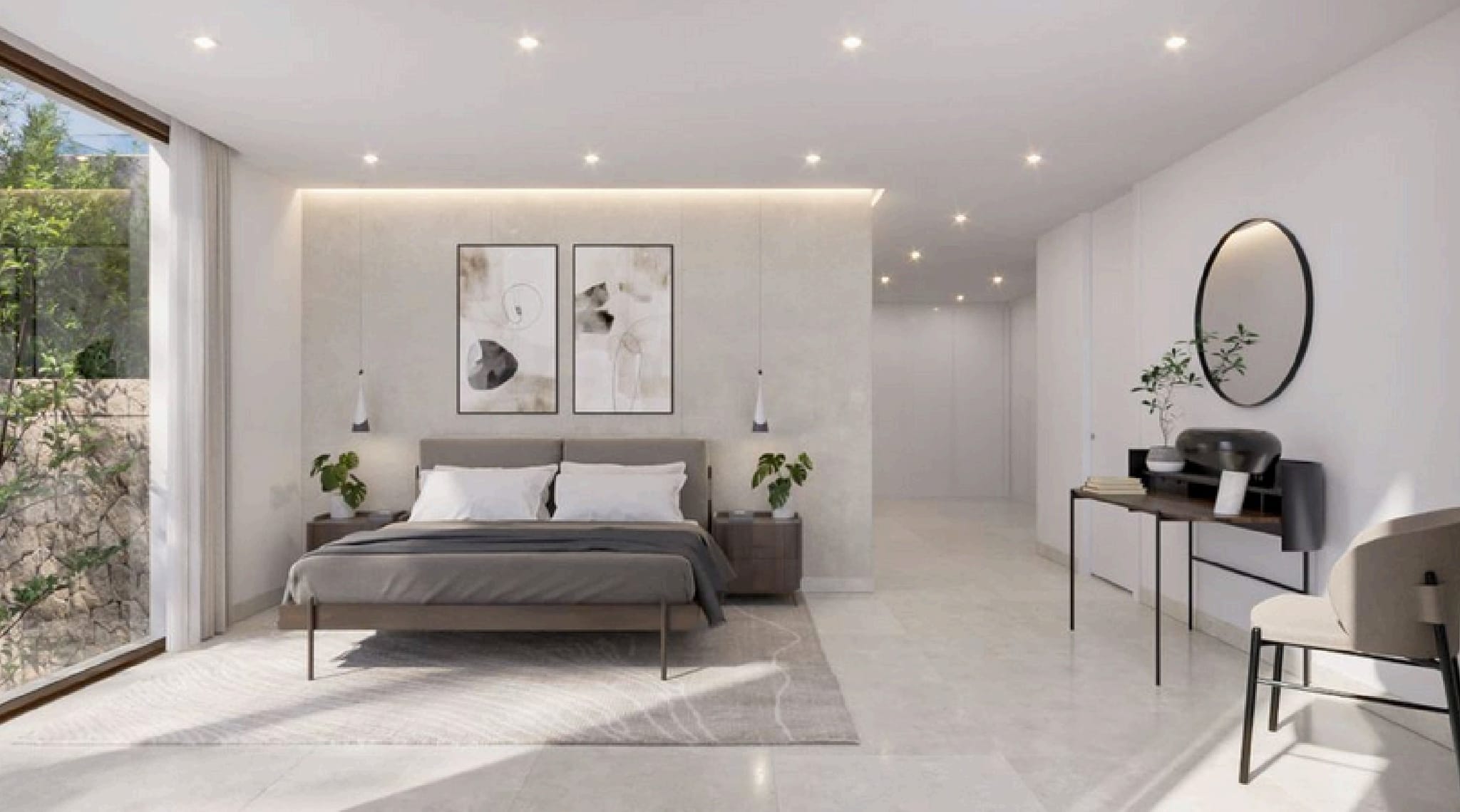 Luxury modern villa in Las Rotas, Dénia - 5 suites, indoor spa, cinema, and sea and Montgó views.