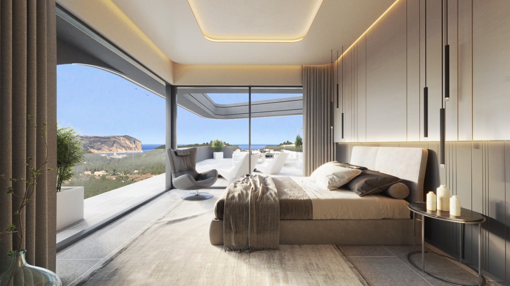 Villa de lujo de diseño moderno con vistas panorámicas al mar en Monte Olimpo, Jávea
