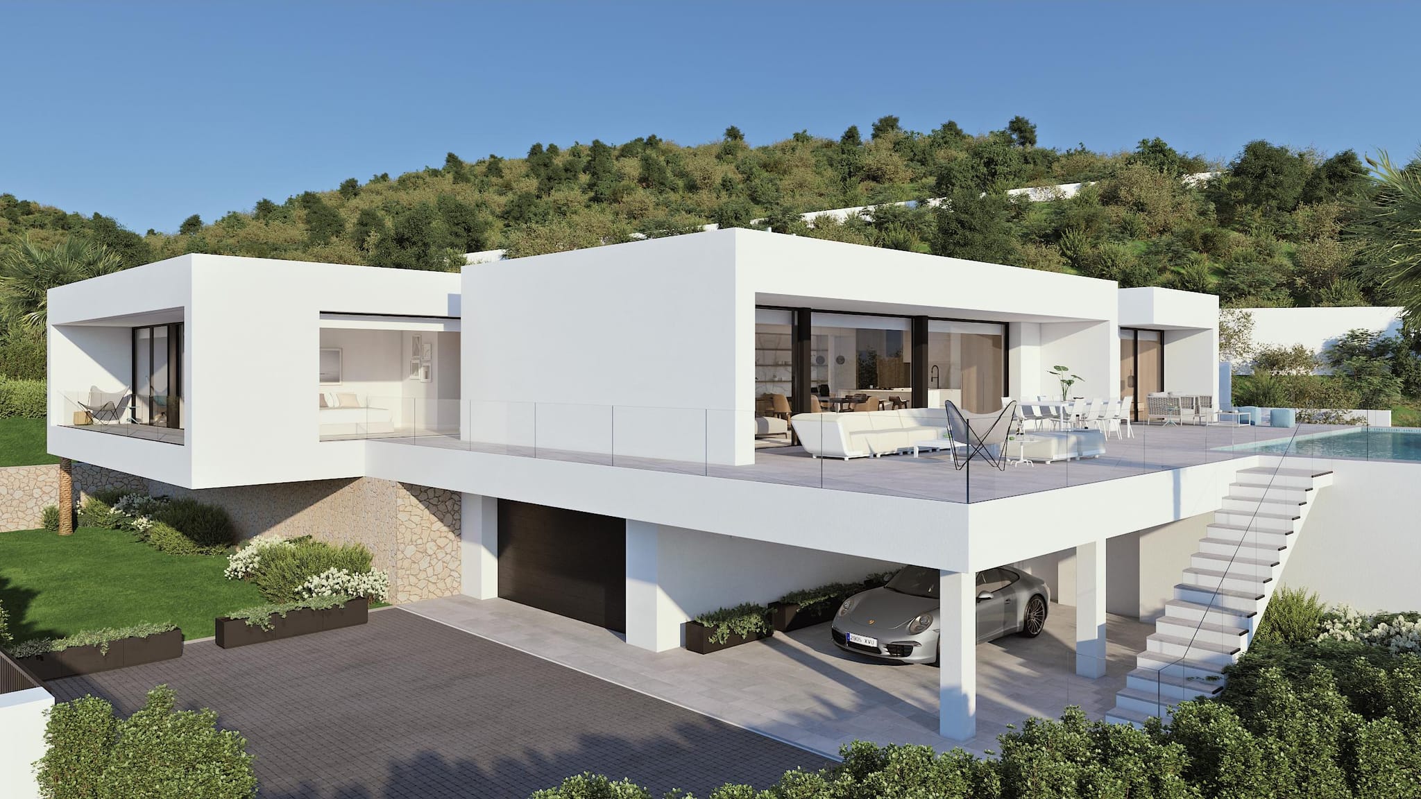 Exclusiva villa contemporánea con piscina infinita y vistas al mar, Moraira