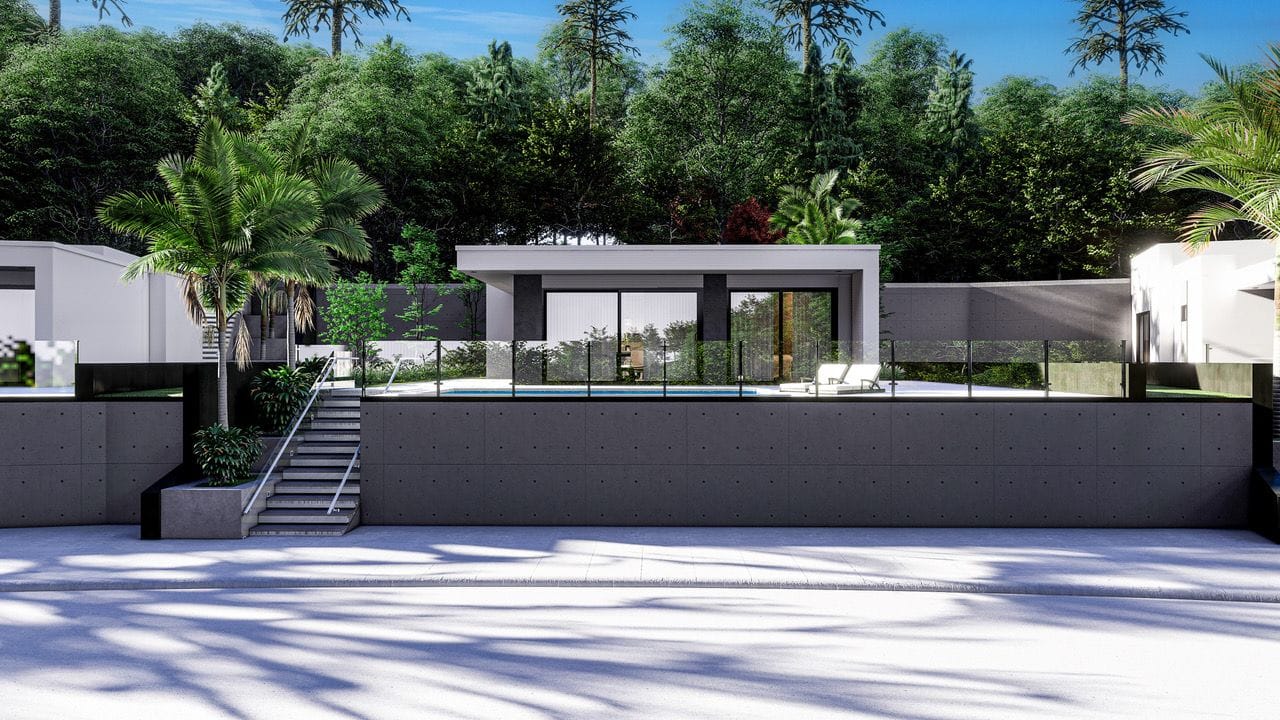 Moderne Villa mit privatem Pool und Meerblick