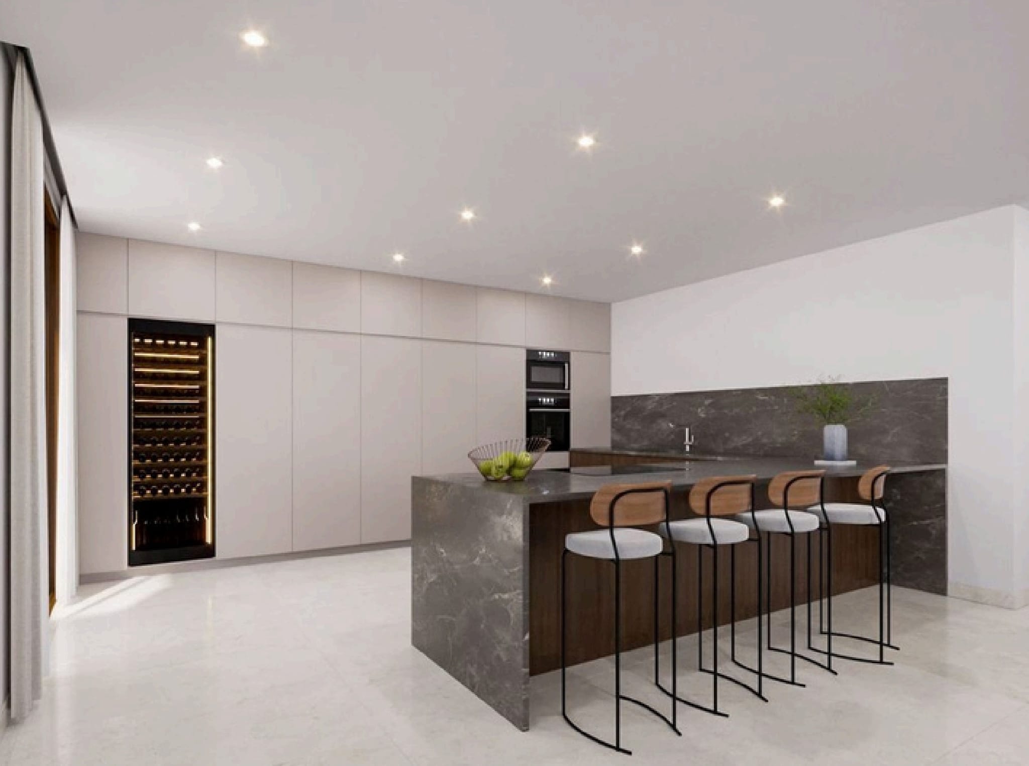 Luxury modern villa in Las Rotas, Dénia - 5 suites, indoor spa, cinema, and sea and Montgó views.