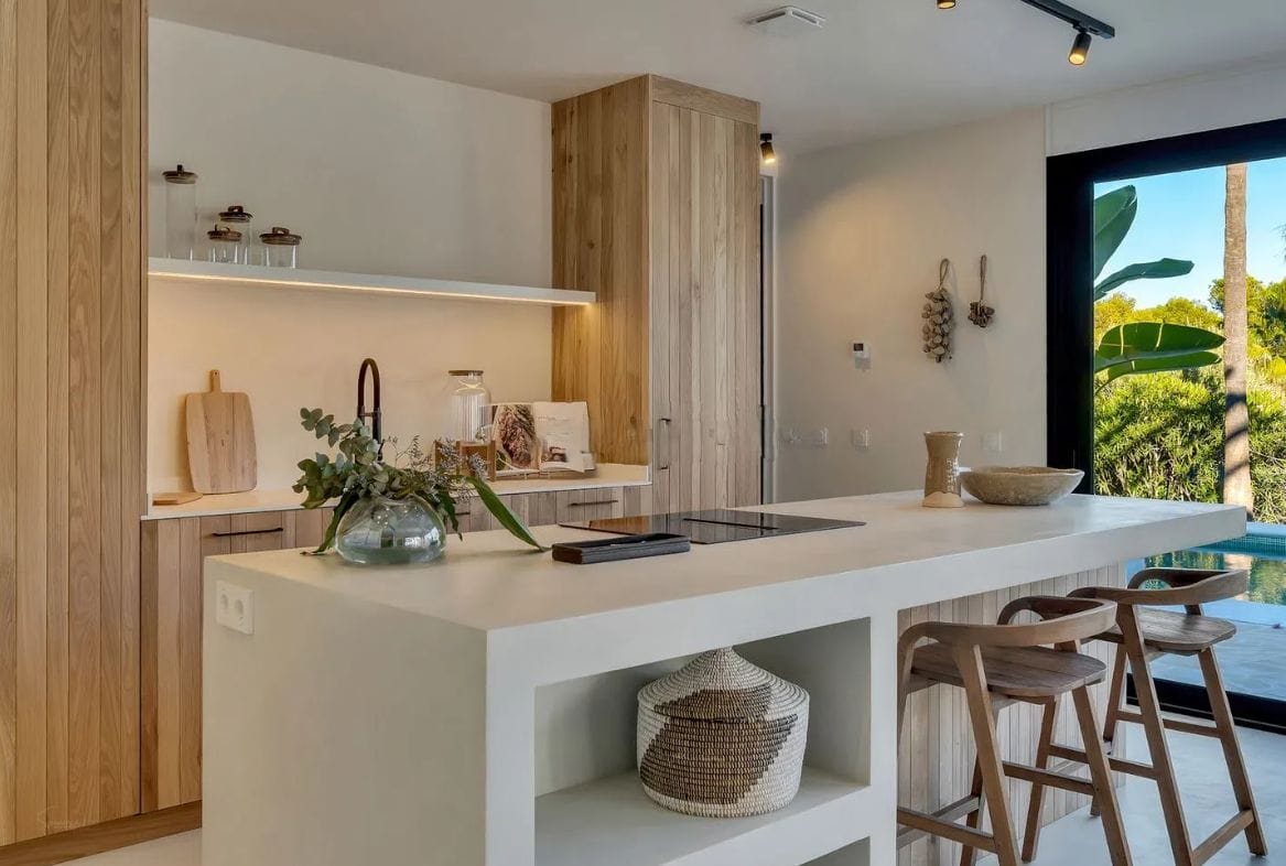 Villa de estilo Ibiza en una sola planta en Jávea – Balcón al Mar