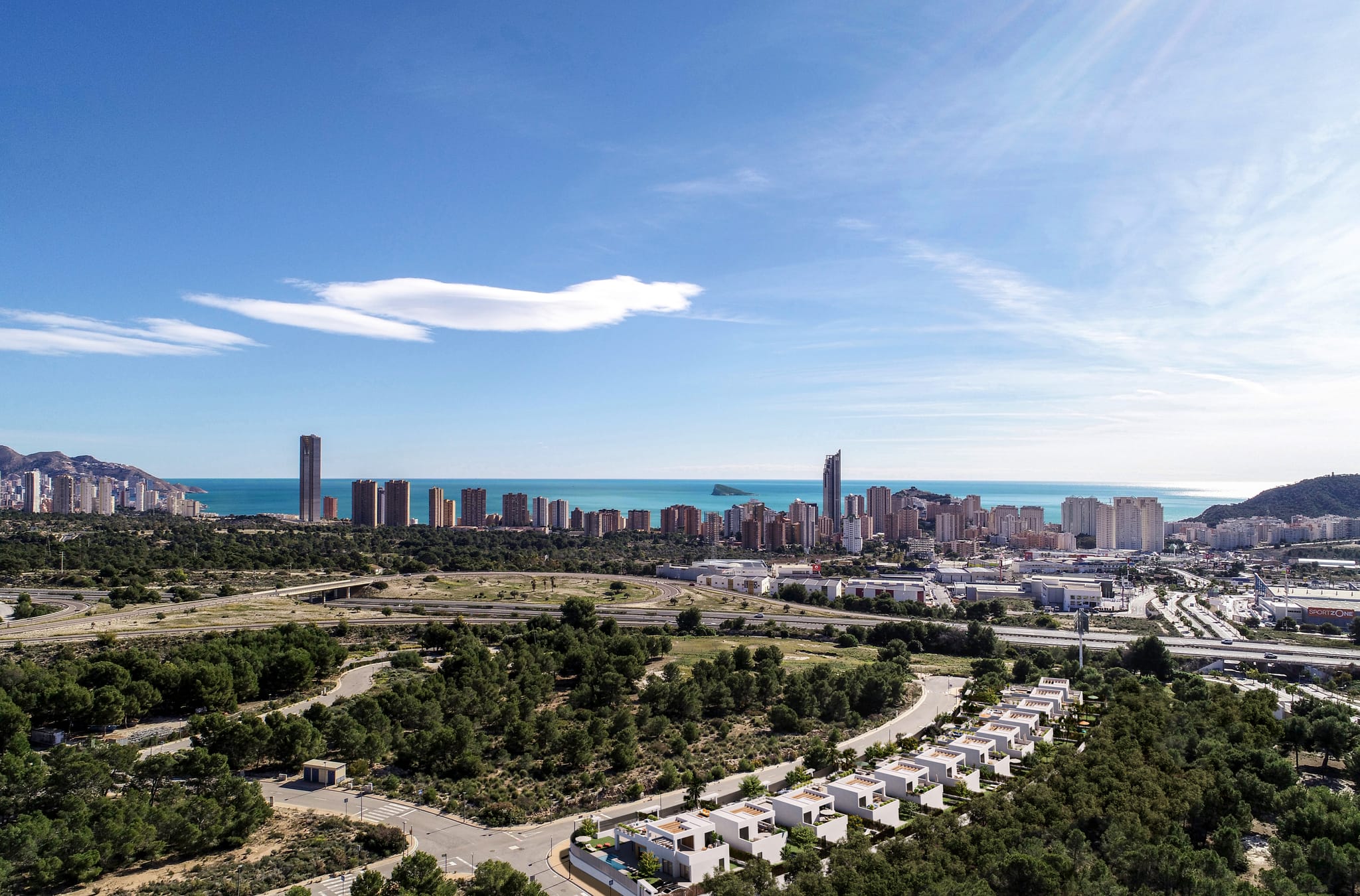 Een nieuw project van moderne villa's in Finestrat, Sierra Cortina