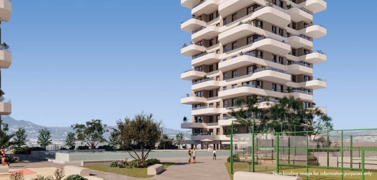 Apartament z 2 sypialniami w Calpe