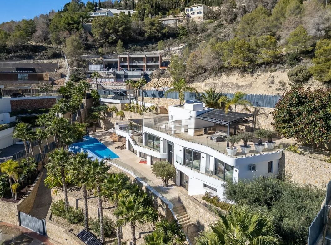 Exclusiva villa de lujo con vistas panorámicas al mar en Rincón de Galeno, Benissa