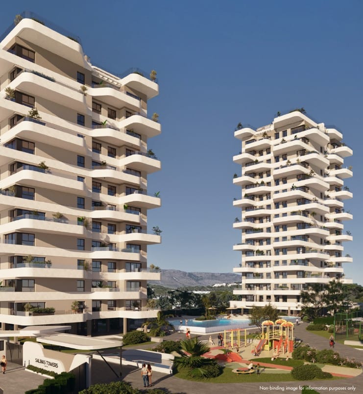 Apartament z 2 sypialniami w Calpe