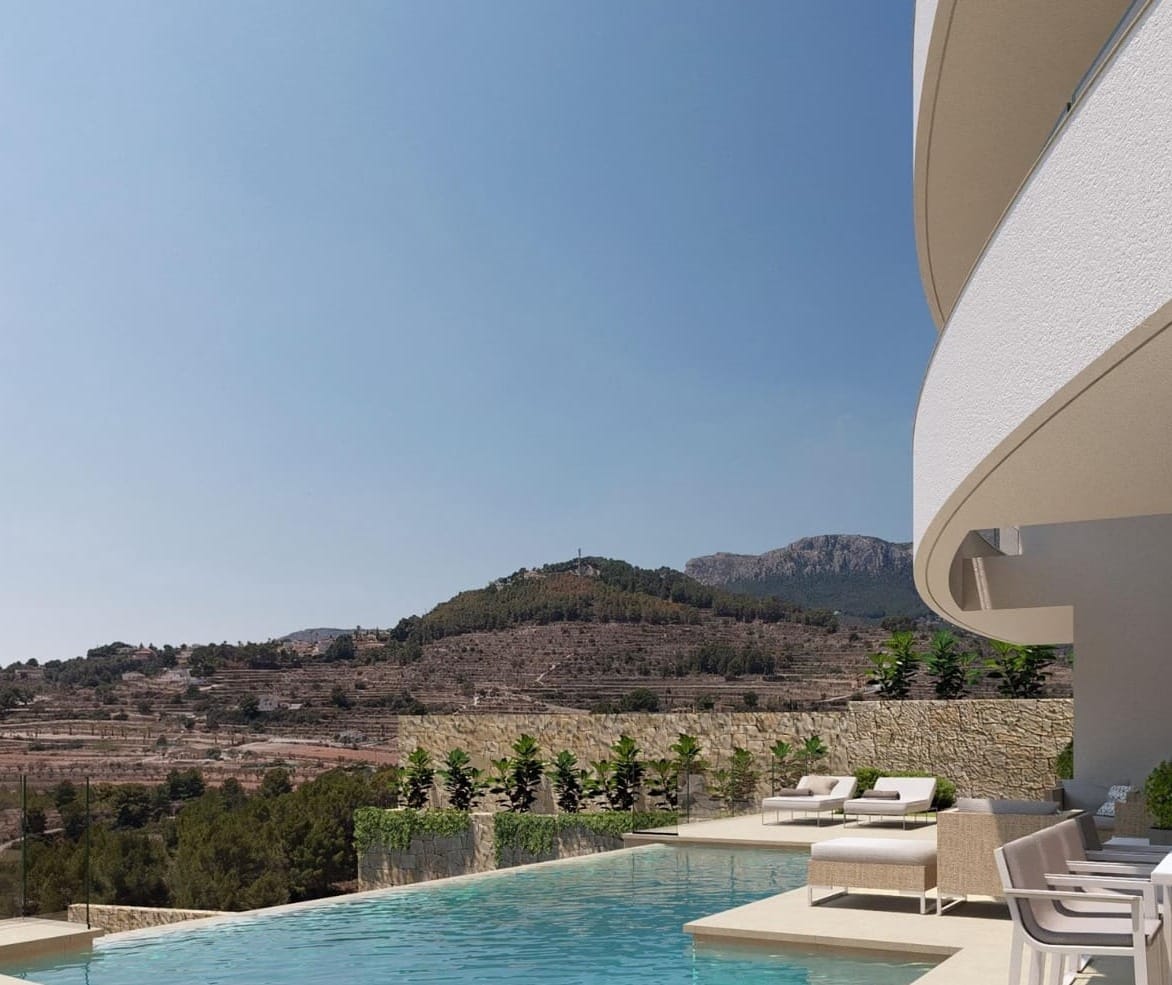 VILLA AVEC VUE SUR LA MER EN CONSTRUCTION À CALPE