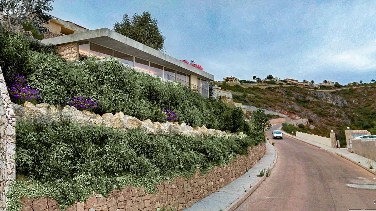 Exclusiva villa de diseño en Dénia con vistas al mar y al Montgó