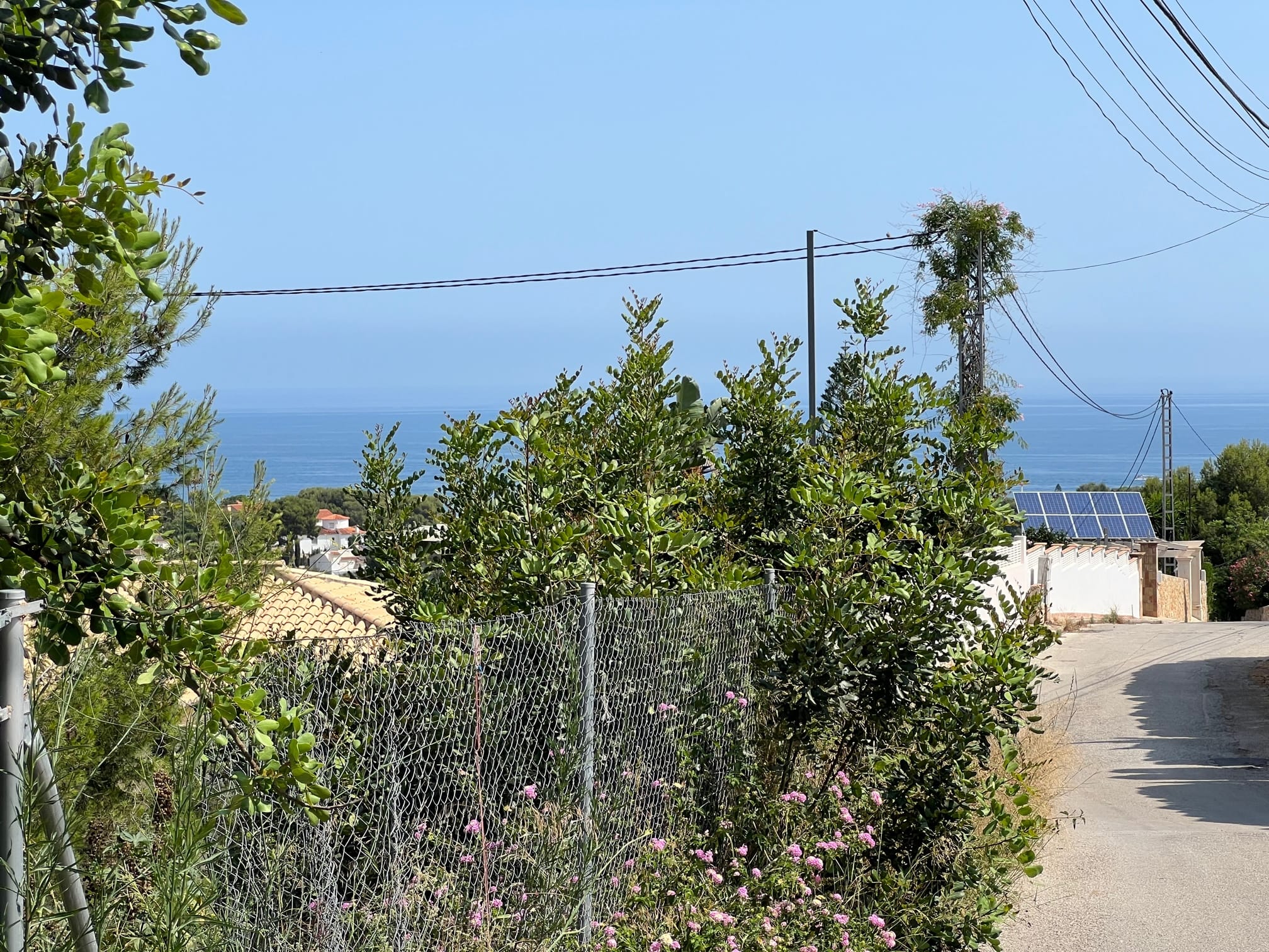 Terrain avec vue sur la mer et Montgó à Denia