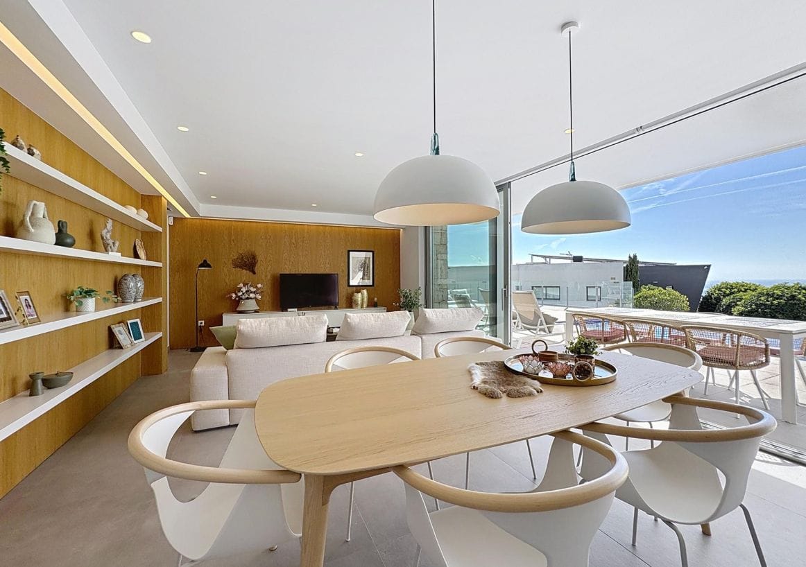 Villa moderne de 3 chambres avec vue sur la mer à Moraira