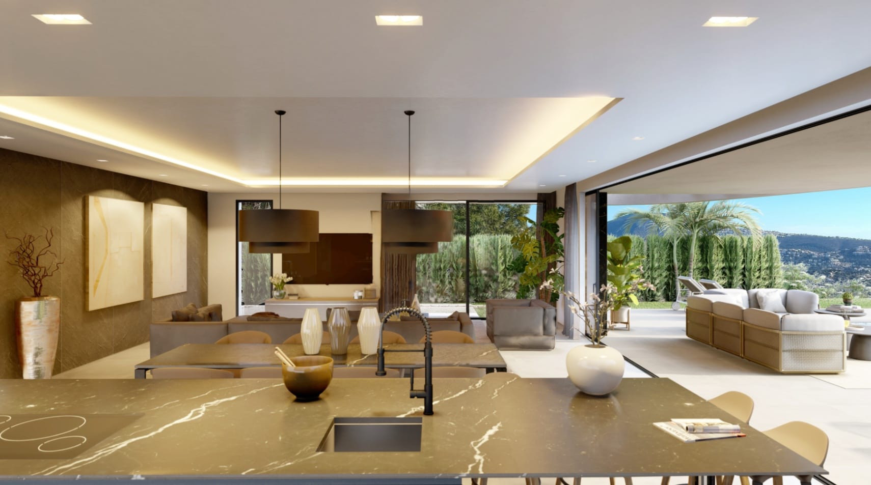 Luxe villa met 5 slaapkamers en uitzicht op zee