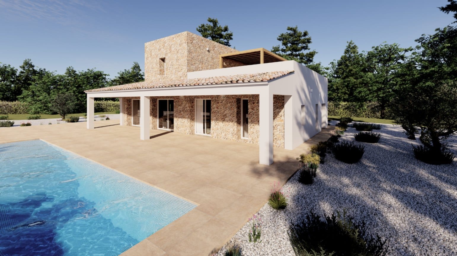 PROYECTO NUEVO DE VILLA RUSTICA