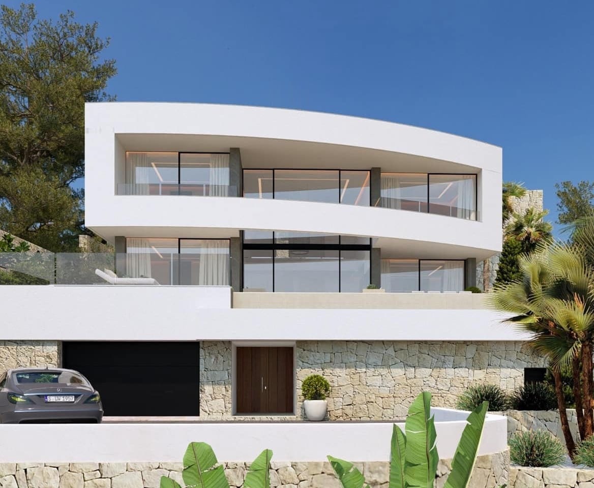 VILLA AVEC VUE SUR LA MER EN CONSTRUCTION À CALPE
