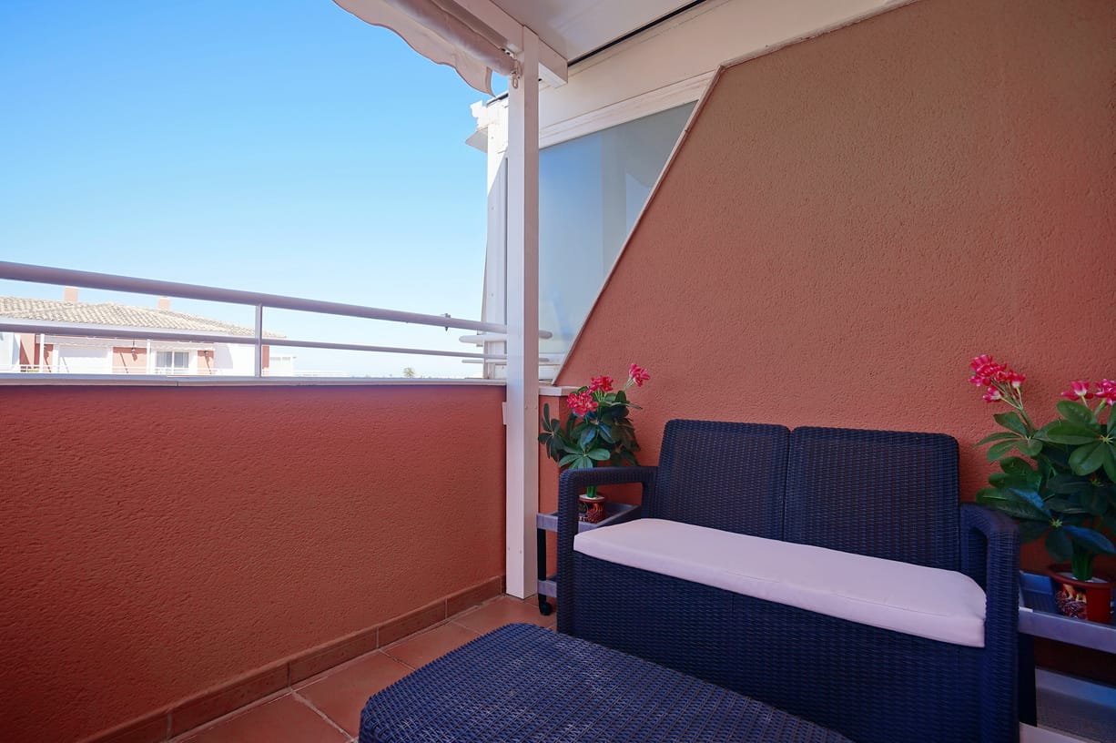 Penthouse appartement met uitzicht op de bergen