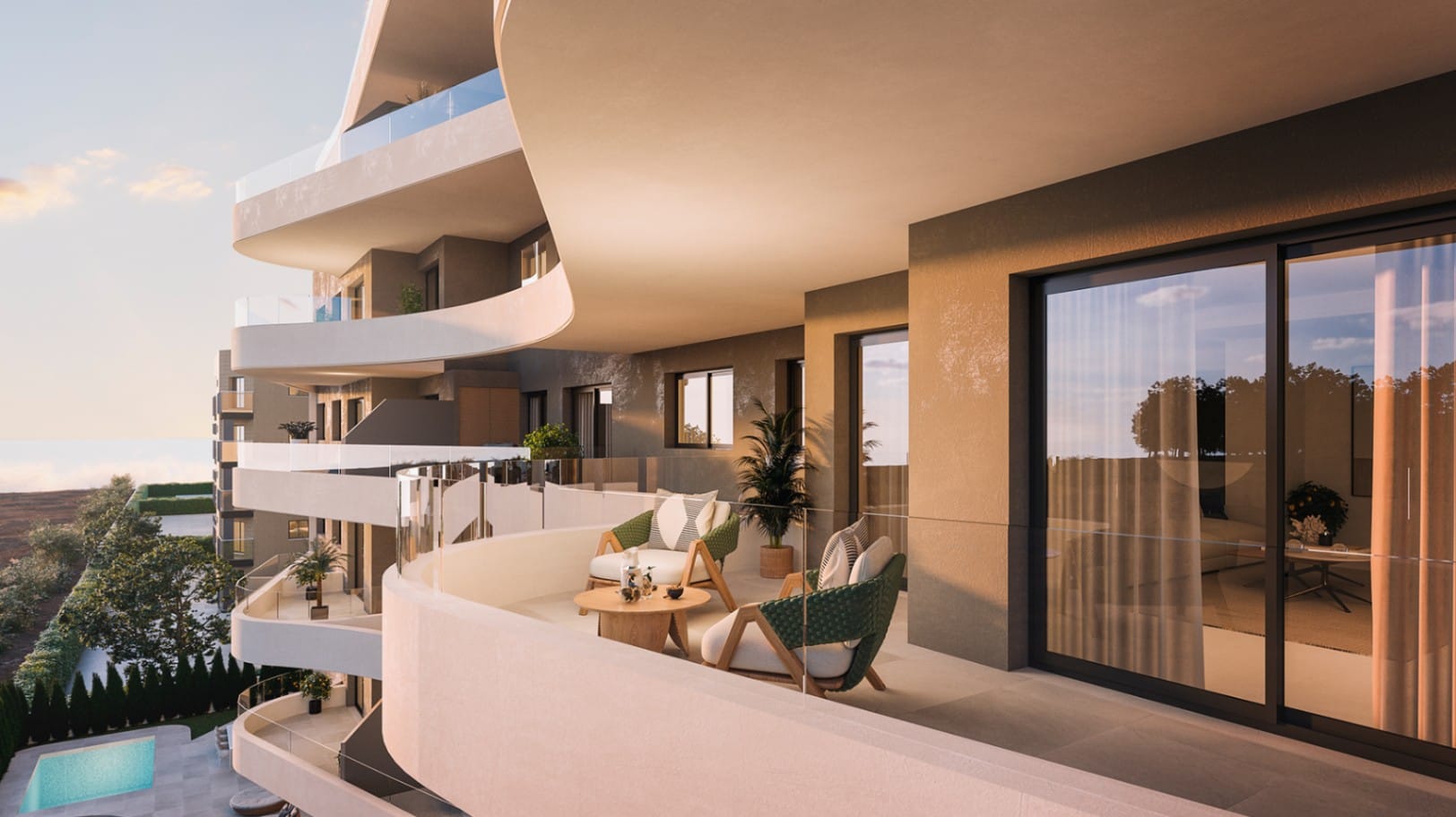 Luxe appartement met 2 slaapkamers op 300 meter van het strand: Punta Prima