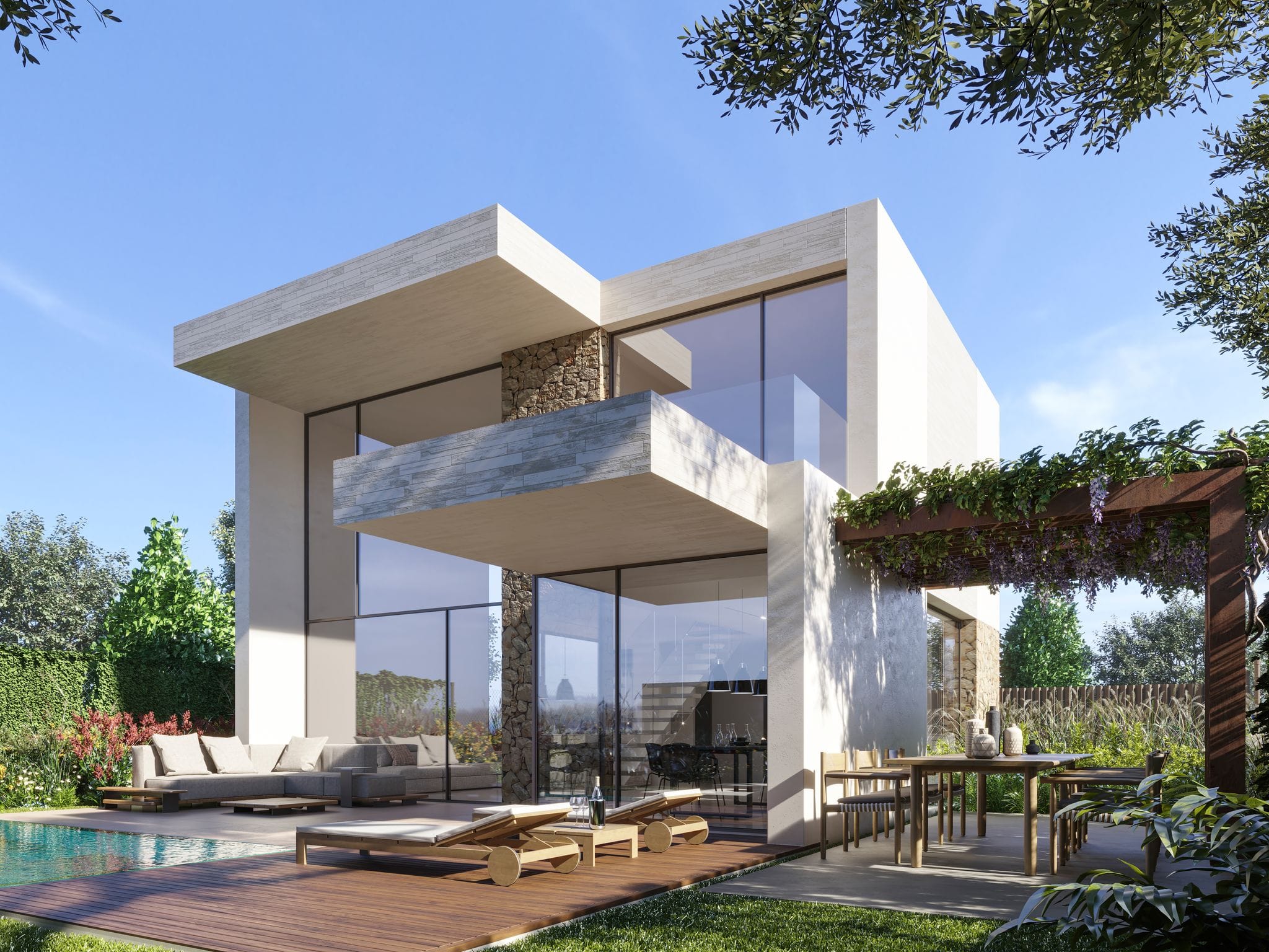 Nouvelle construction de villa moderne avec piscine à vendre à Denia