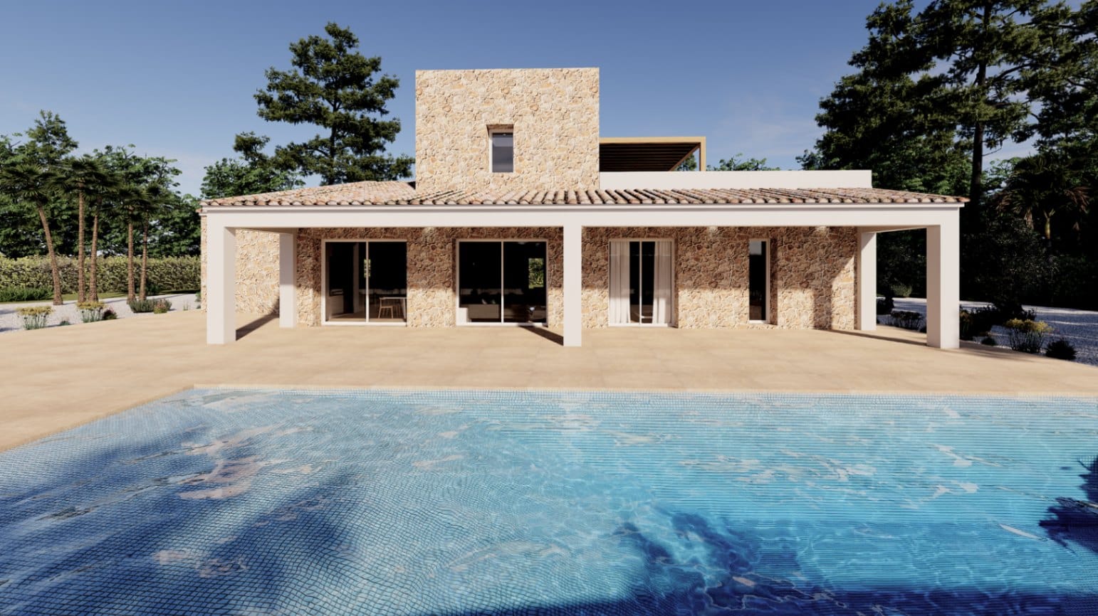 PROYECTO NUEVO DE VILLA RUSTICA