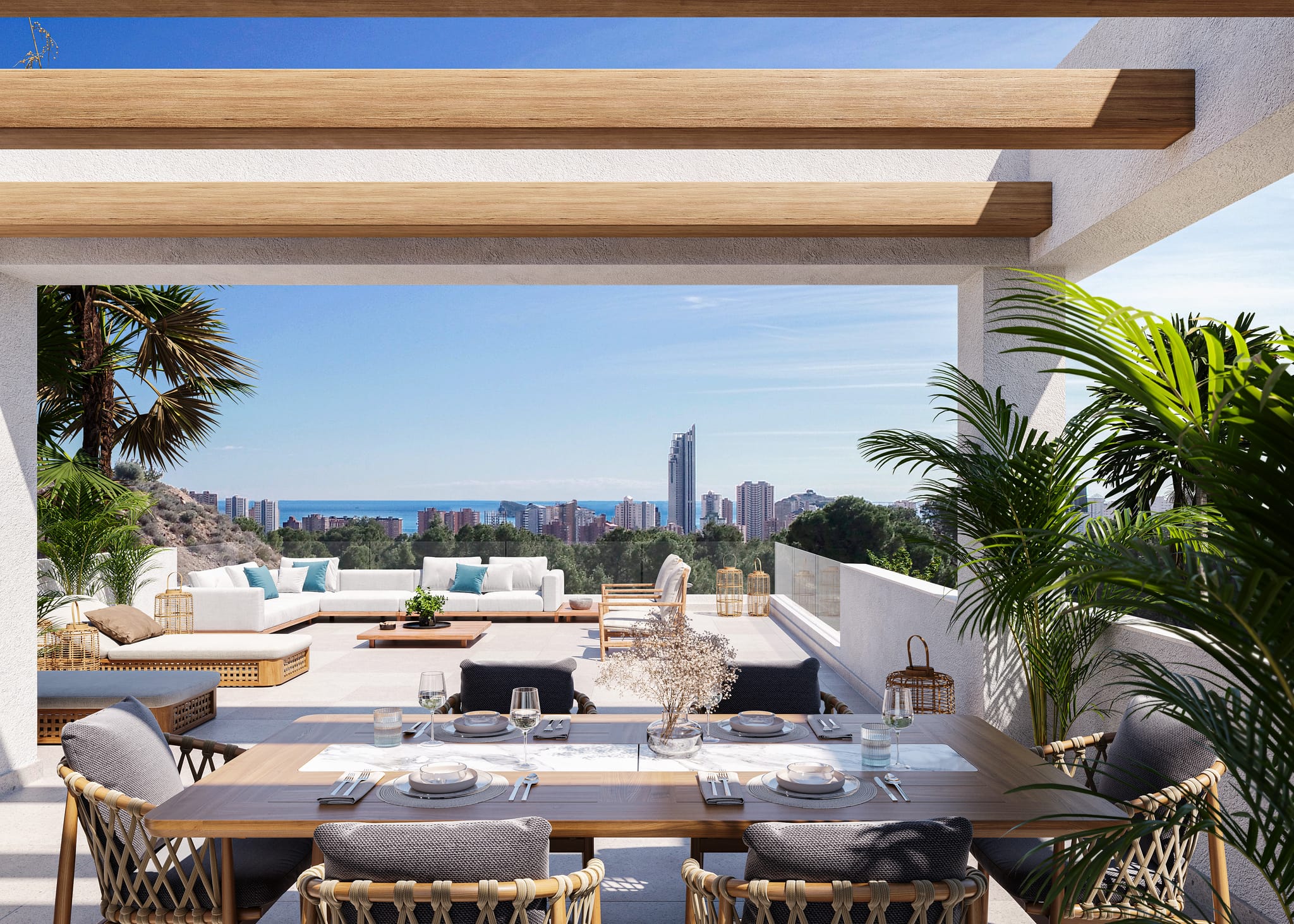 Een nieuw project van moderne villa's in Finestrat, Sierra Cortina