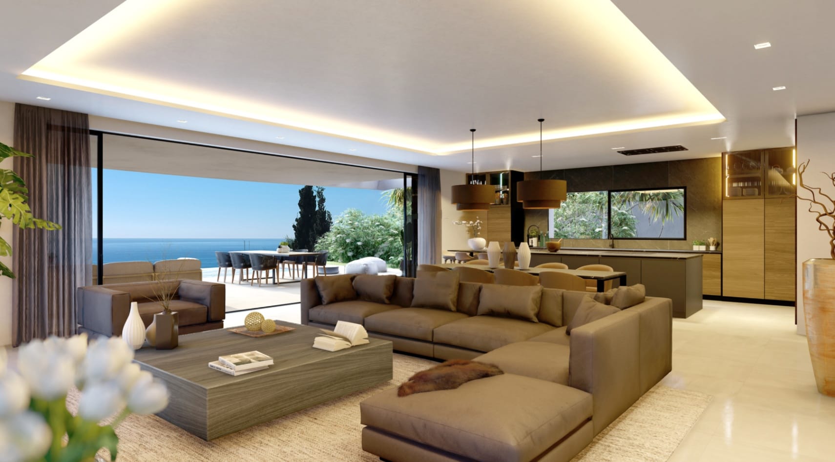 Luxe villa met 5 slaapkamers en uitzicht op zee