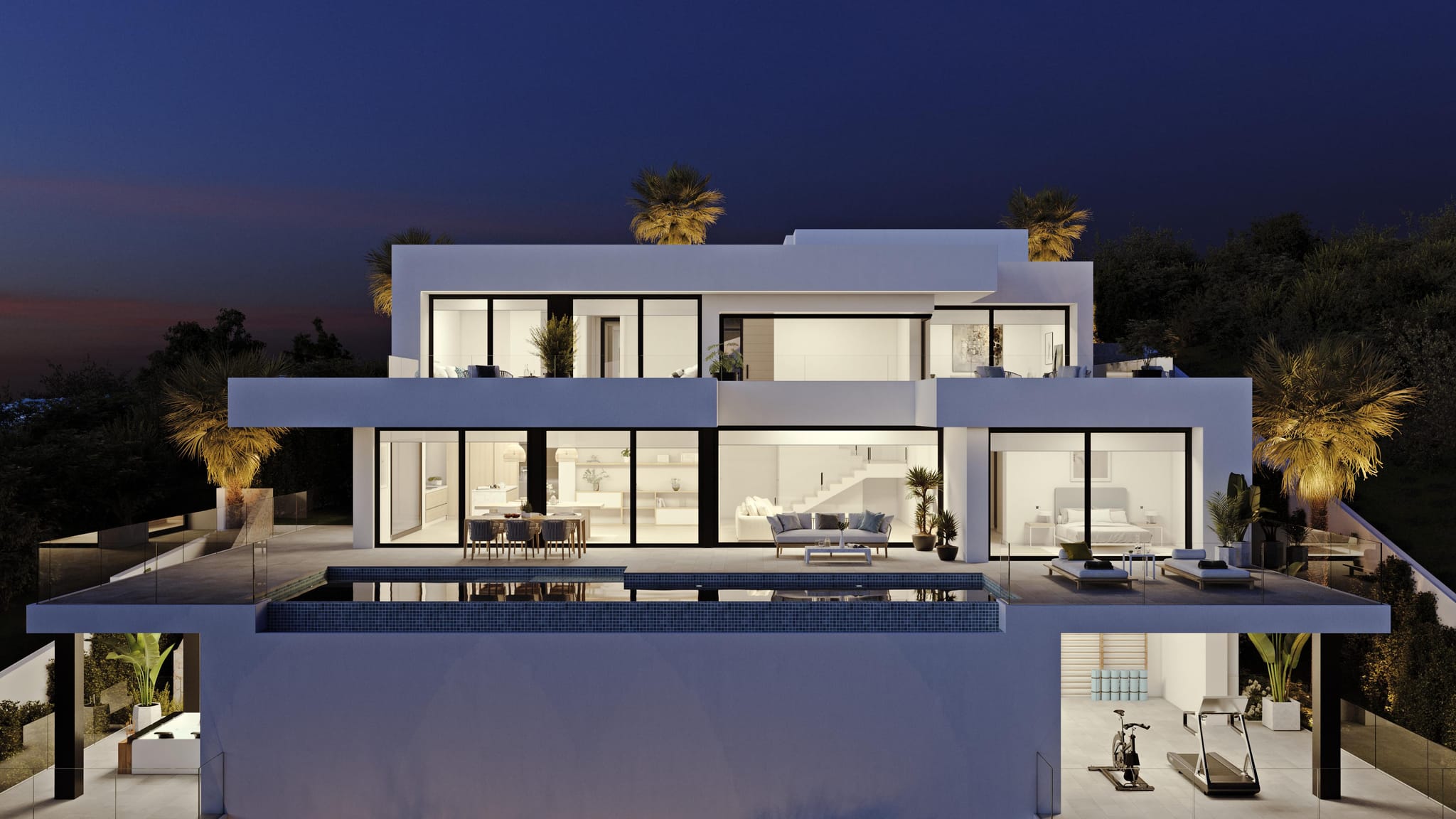 Villa moderne exclusive avec piscine, jacuzzi et vue sur la mer, Moraira