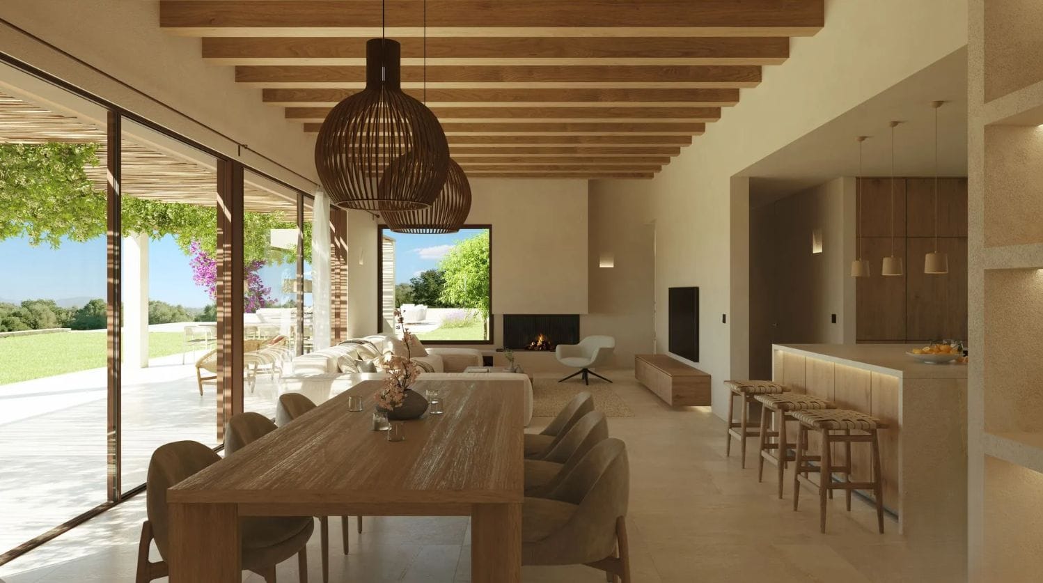 Luxe finca met 4 slaapkamers en infinity zwembad, Ses Salines - Mallorca