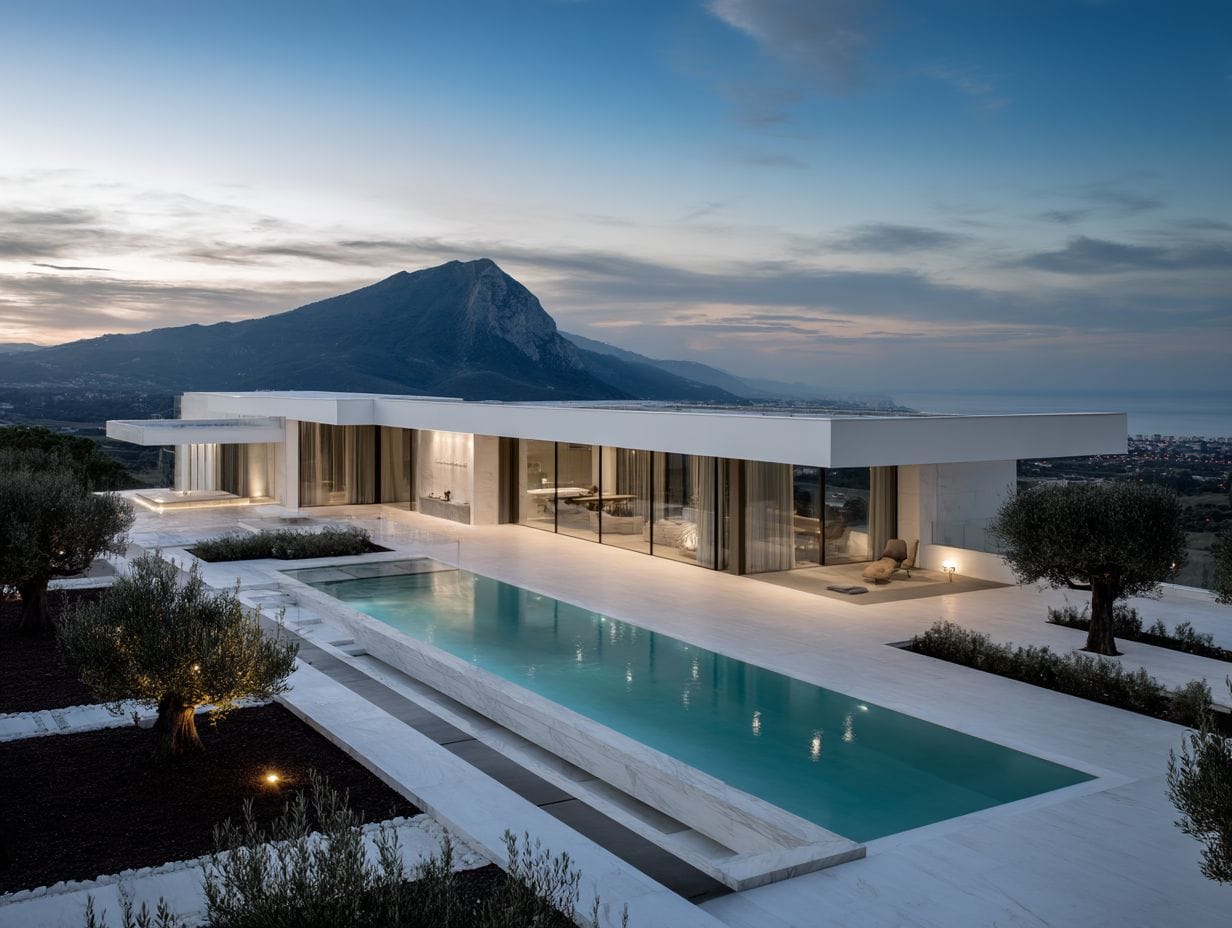 Villa de lujo minimalista en venta en Calpe con vistas al mar – Villa TAORMINA