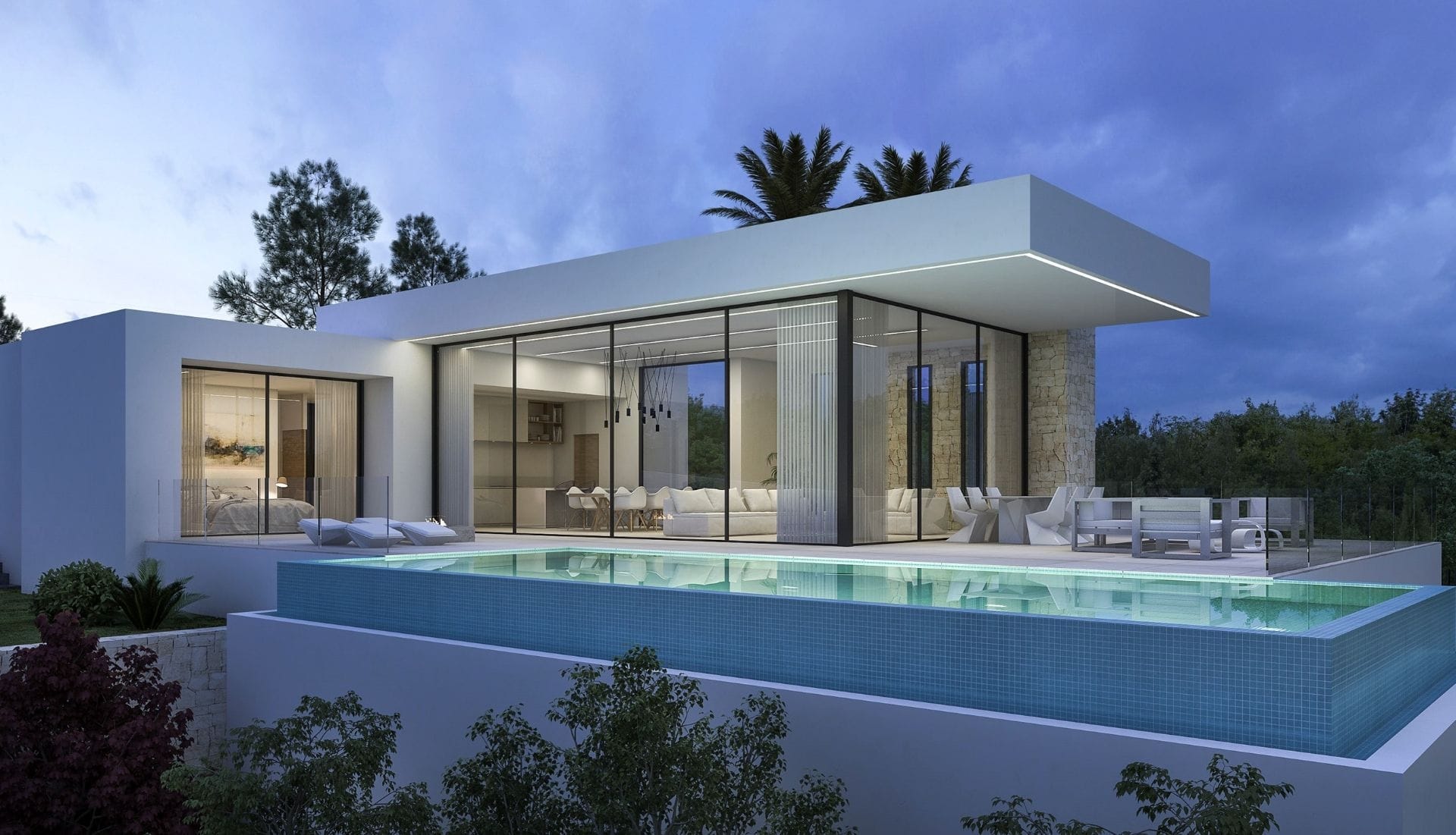 Nouveau projet à construire à Moraira avec vue sur la mer.