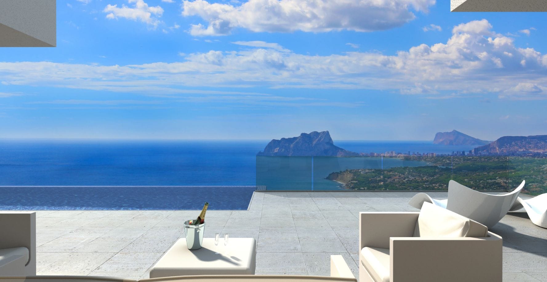 Villa en venta en Moraira con  vistas al mar y piscina