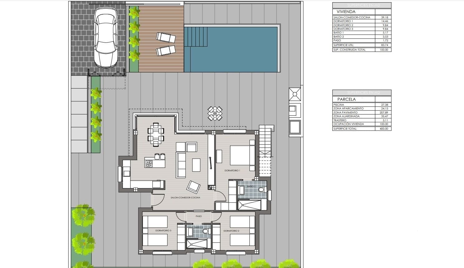 Nieuwe villa gebouwd in Polop