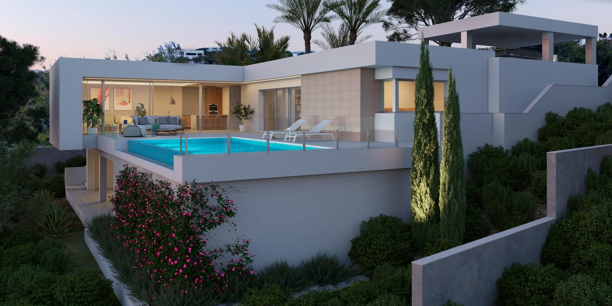 Villa moderne avec vue à Moraira