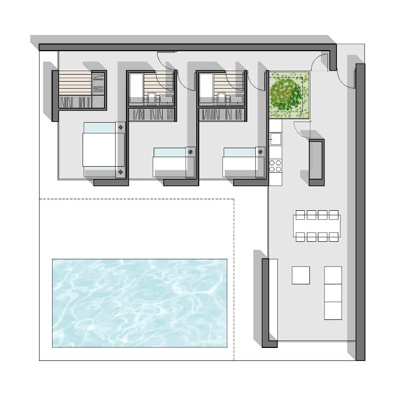 Moderna villa en Pedreguer de 3 dormitorios