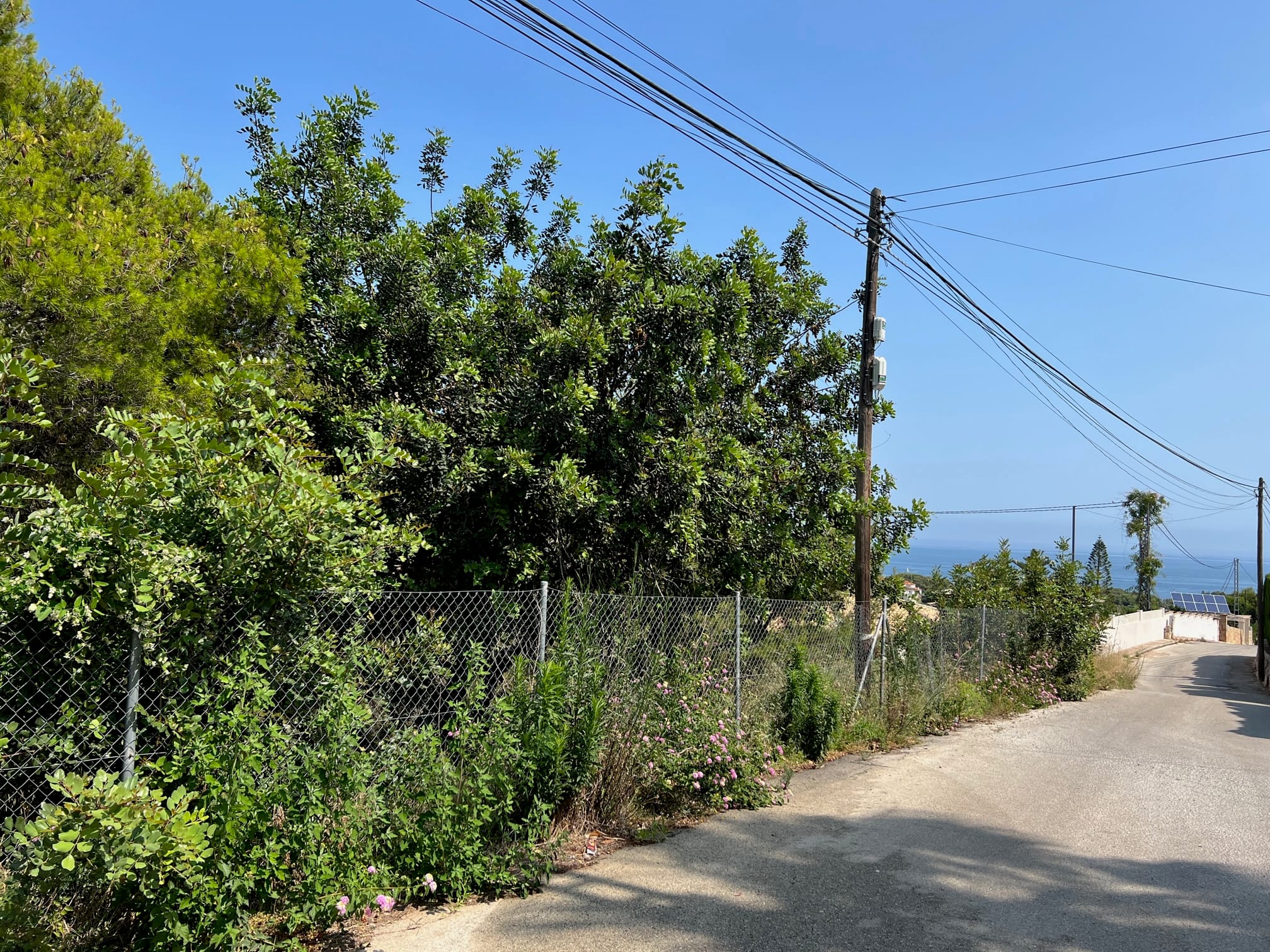 Terrain avec vue sur la mer et Montgó à Denia