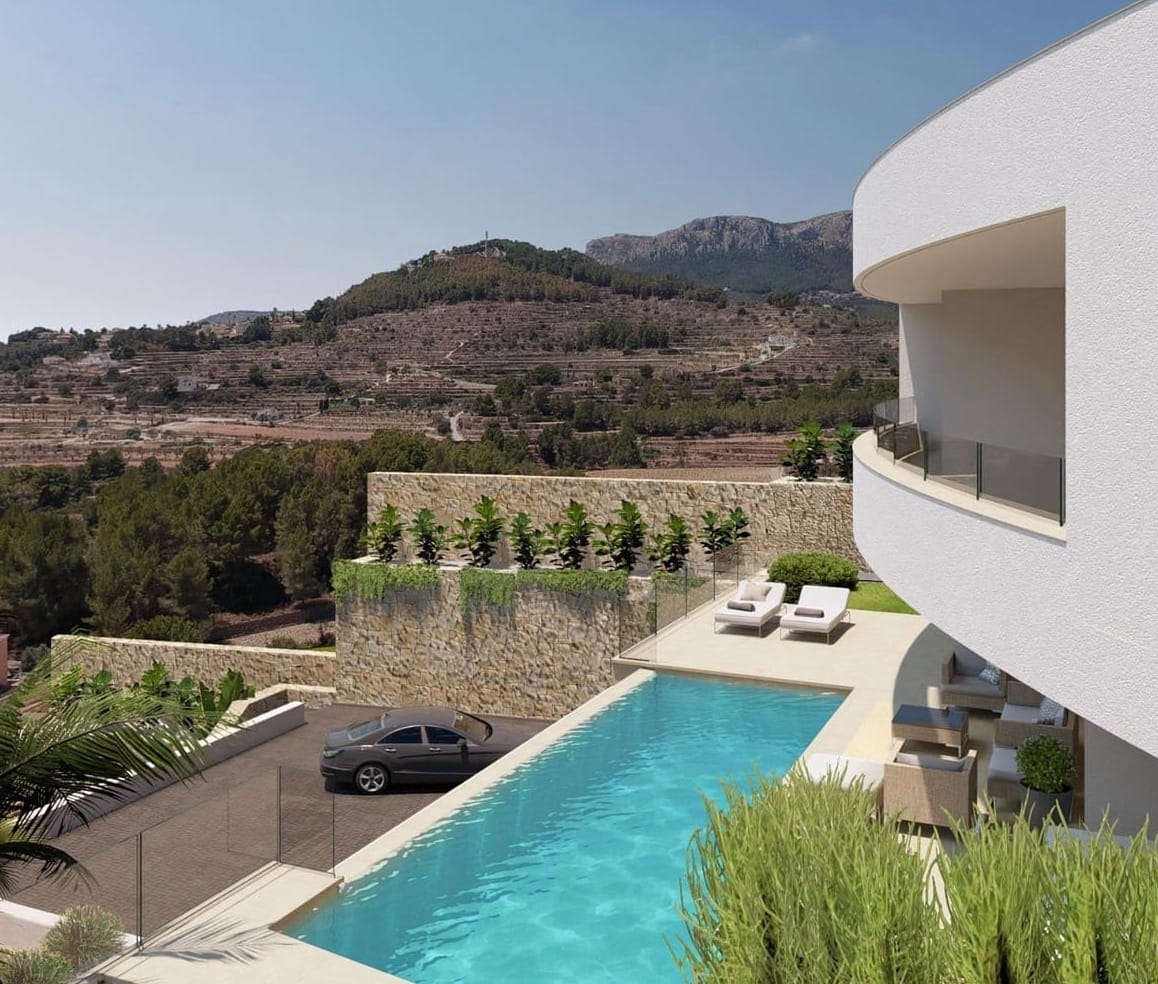 VILLA AVEC VUE SUR LA MER EN CONSTRUCTION À CALPE