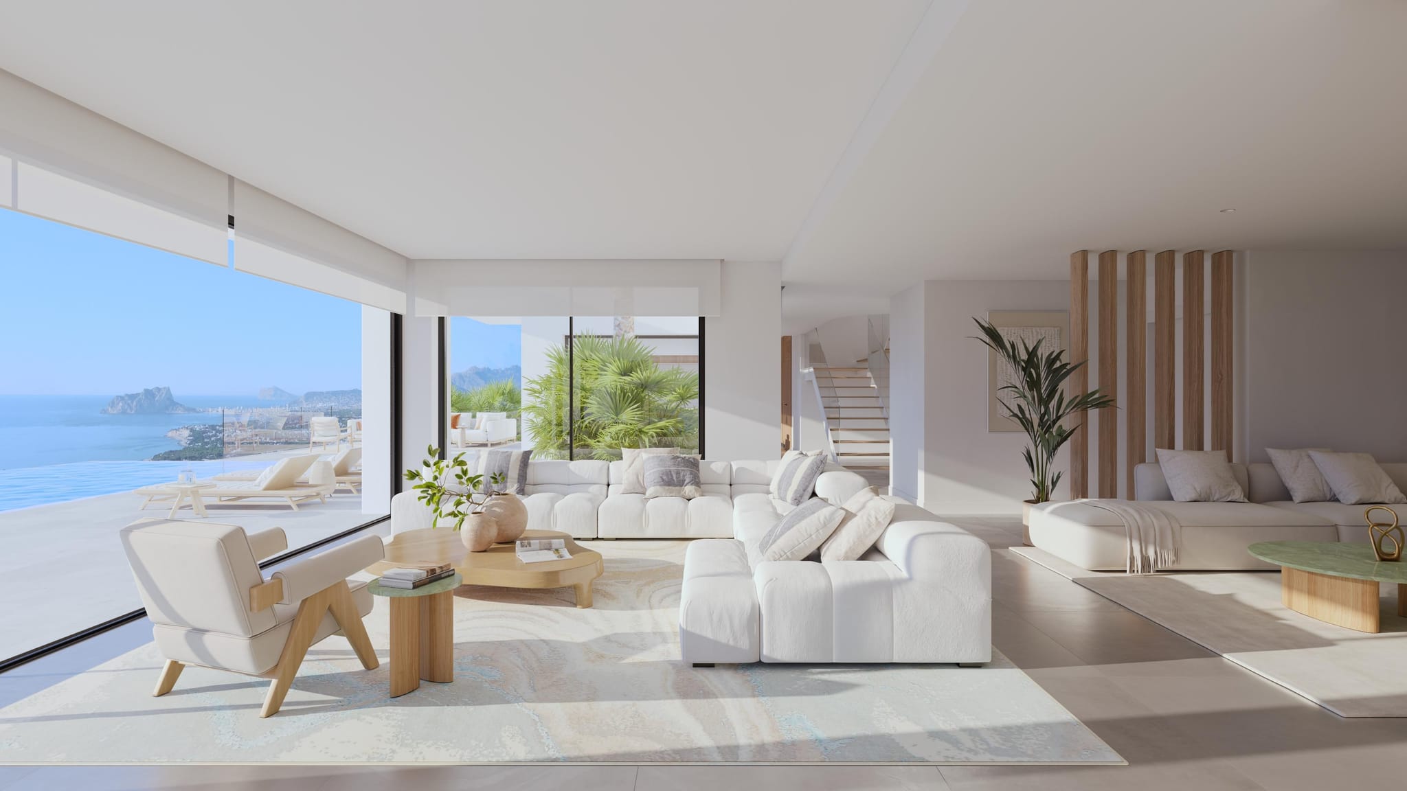 Luxe villa met infinity zwembad en panoramisch uitzicht op zee in Benissa