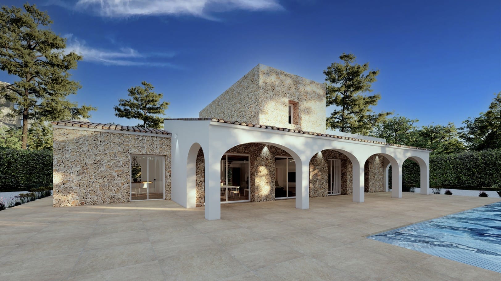 PROYECTO NUEVO DE VILLA RUSTICA