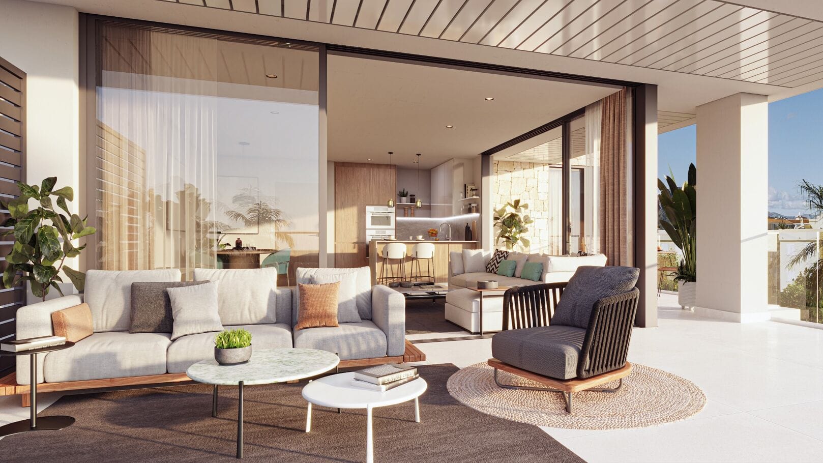 Apartamento de 3 dormitorios en la 1ª planta en primera línea en Denia