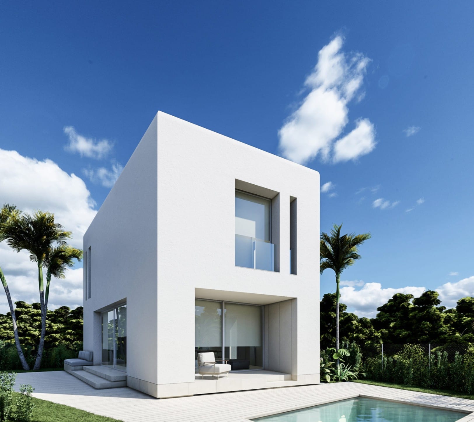 Villa Moderna con Jardín y Piscina al lado del mar