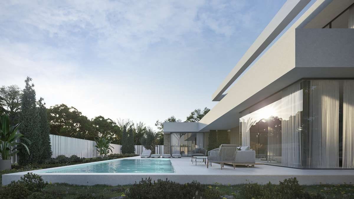 Proyecto de villa  moderna en Moraira
